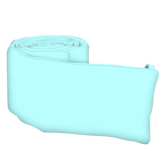 Crib Bumpers - Solid Aqua Jersey Knit - Crib Bumper