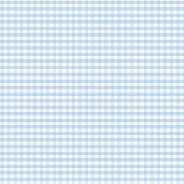 Bassinet (Fits Halo) - Blue Gingham Jersey Knit - Fitted