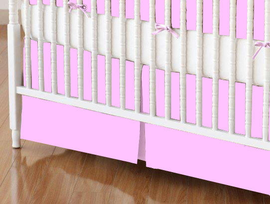 Crib Skirts - Crib Skirt - Flannel FS13 - Lilac - Tailored