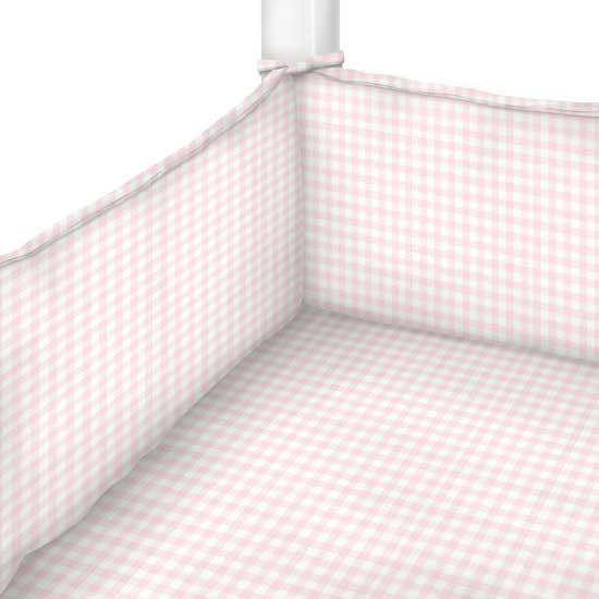 Pastel Pink Gingham Woven Crib / Toddler Sheets Sheetworld