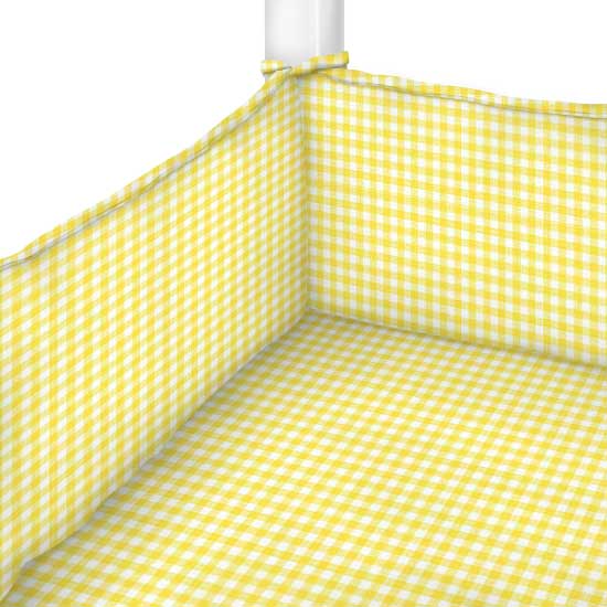 Primary Yellow Gingham Woven Crib / Toddler Sheets Sheetworld