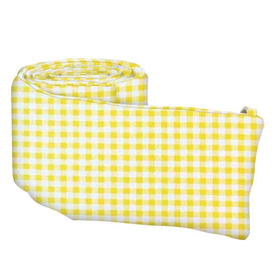 Cradle Bumpers - Yellow Gingham Check - Cradle Bumper