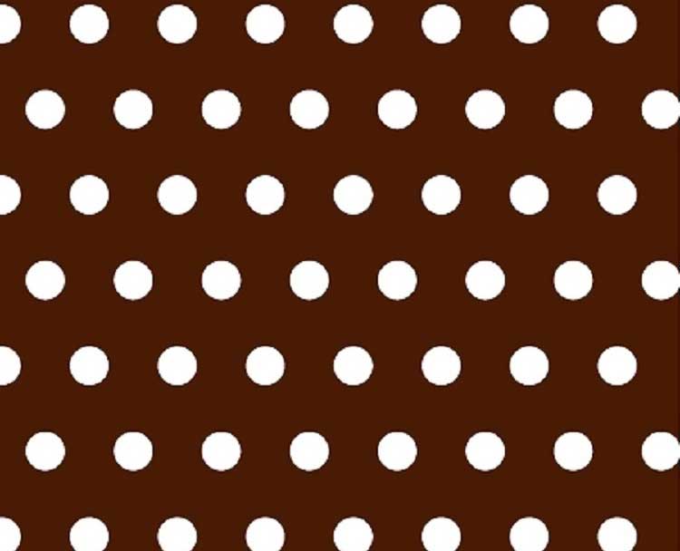 Crib / Toddler - Polka Dots Brown - Fitted