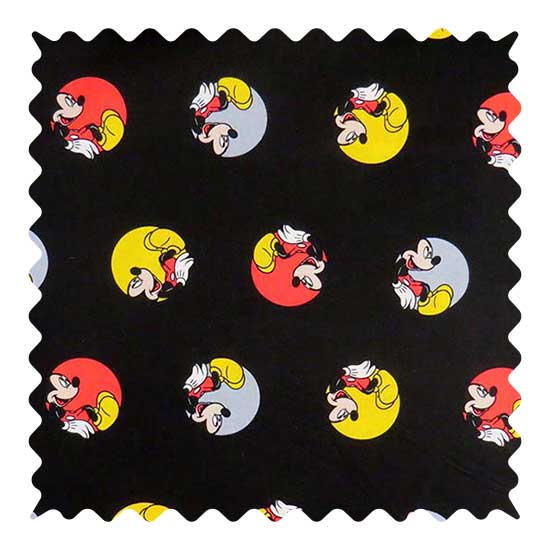 Fabric Shop - Mickey Mouse Circles Fabric - Yard