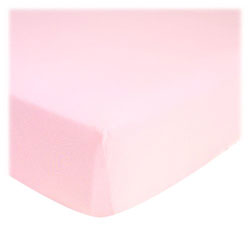 ORGANIC Pink Jersey Knit PACK N PLAY Sheet