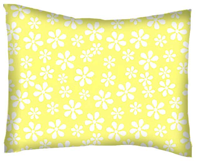 Pastel Yellow Floral Woven Crib / Toddler Sheets Sheetworld
