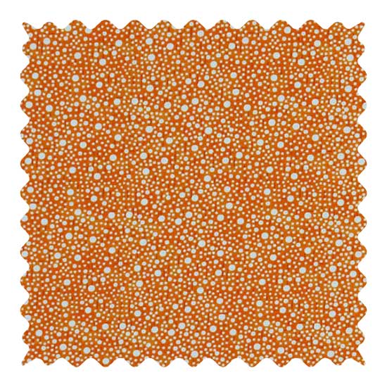 Fabric Shop - Confetti Dots Orange Fabric - Yard