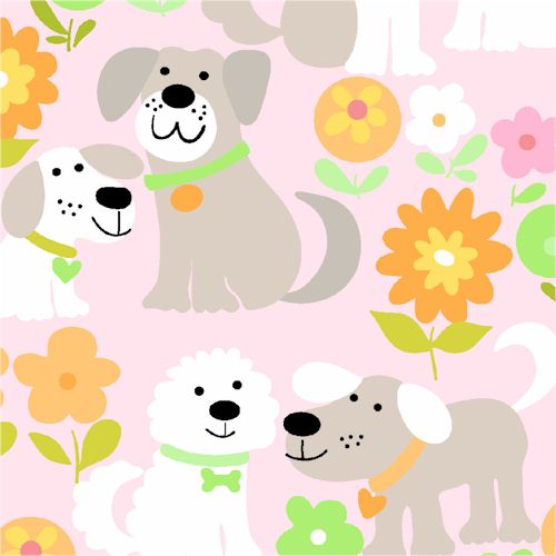 Oval Cradle - Flannel26496 - Puppies & Friends - Fitted::