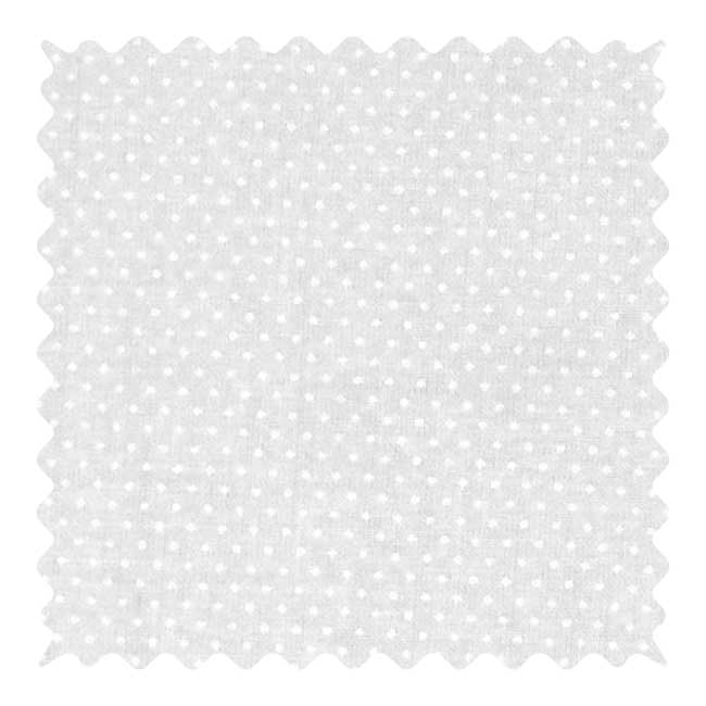 W1227 Fabric Shop - White On White Pindots Fabric - Yard sku W1227