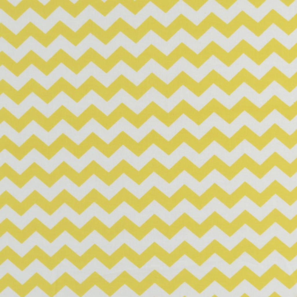 Bassinet (fits Halo) - Yellow Chevron Zigzag - Fitted