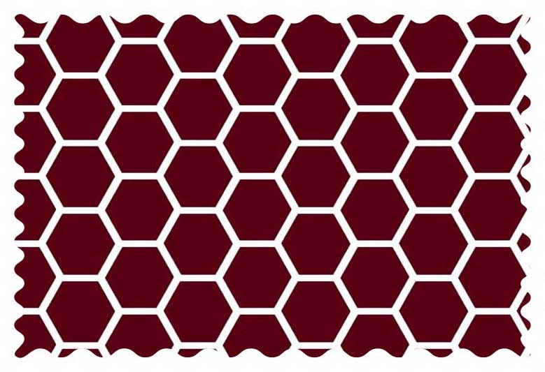 Fabric Shop - Burgundy Honeycomb Fabric - Yard