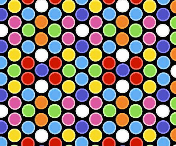 Primary Bubbles Colorful Woven