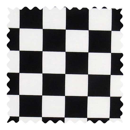 Fabric Shop - Black White Checkerboard Fabric - Yard