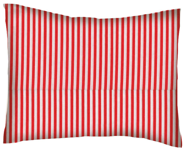 Percale Pillow Sham Red Stripe Baby Pillow Cases Sheetworld