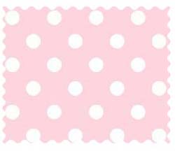 Fabric Shop - Pastel Pink Polka Dots Woven Fabric - Yard