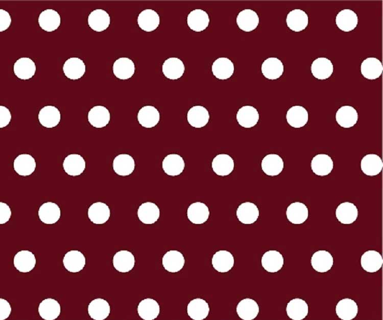 Moses Basket - Polka Dots Burgundy - Fitted