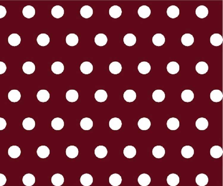 PC5-W913 Portable / Mini Crib - Polka Dots Burgundy - Fitte sku PC5-W913