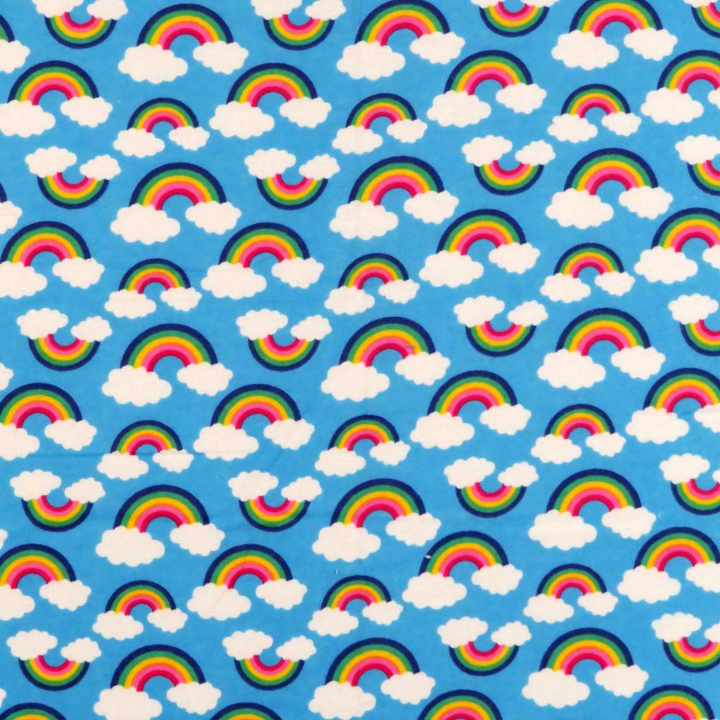 Moses Basket - Rainbows Blue - Fitted