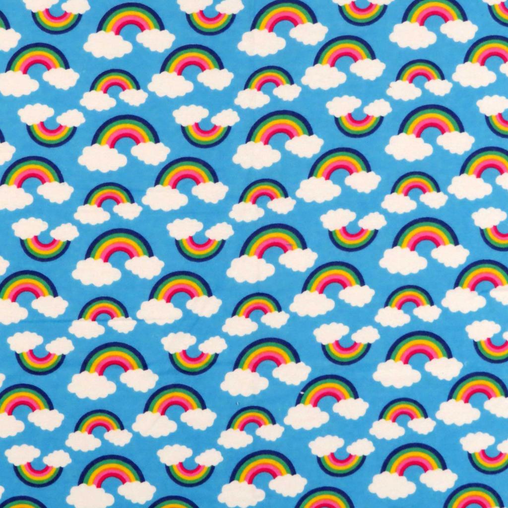 Crib / Toddler - Rainbows Blue - Baby Pillow Case