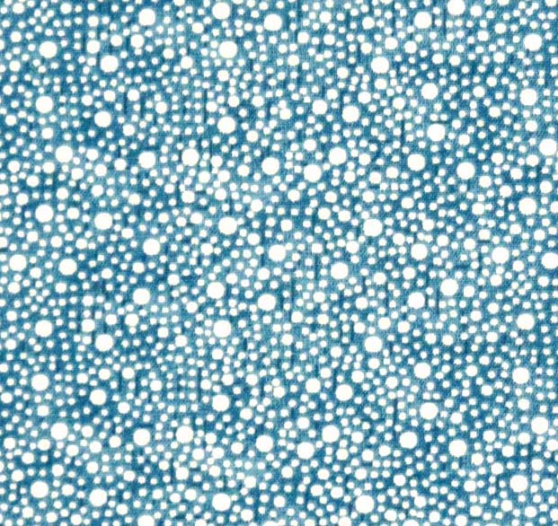 Crib / Toddler - Confetti Dots Blue - Sheet Set (flat, Fitted,baby Pillow Case)
