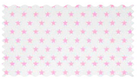 Pink Stars Jersey Knit Fabric