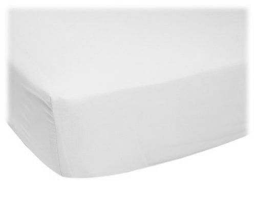 Organic - Organic White Jersey Knit Round Crib Sheet - 42`` Fitted Picture