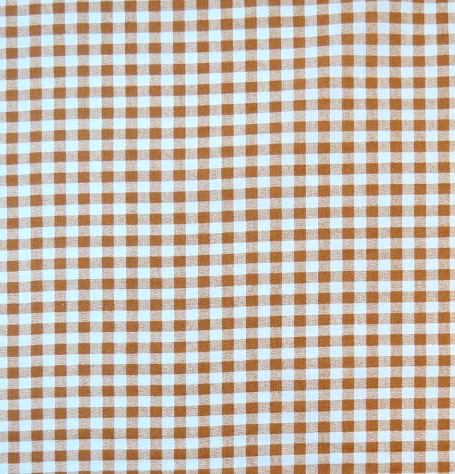 Crib / Toddler - Beige Gingham Check - Fitted
