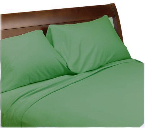 Twin Sheet Sets - Dark Green Twin - Sheet Set (flat, Fitted,baby Pillow Case) Picture