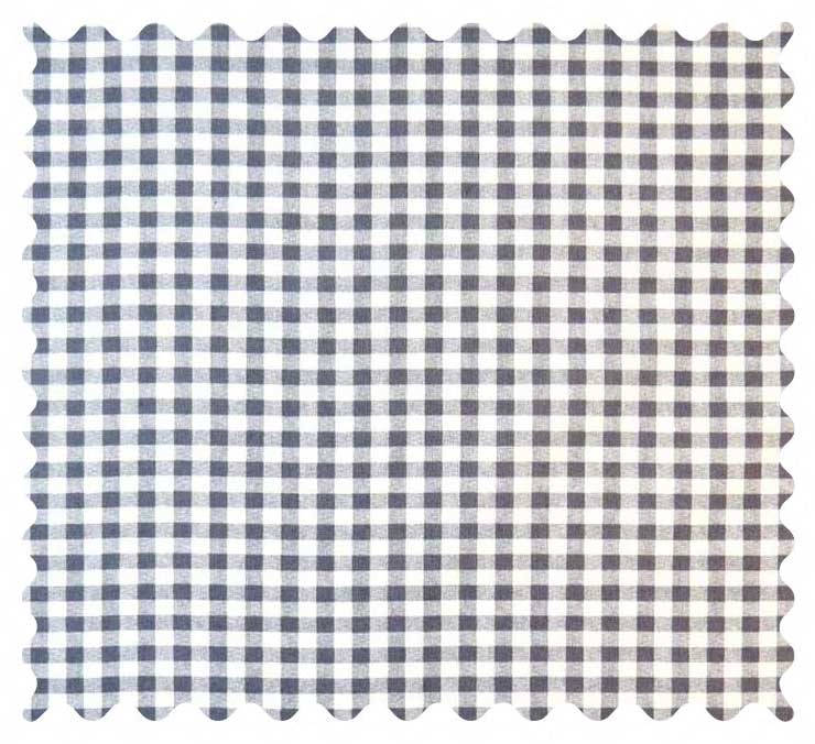 Fabric Shop - Grey Gingham Check Fabric - Yard