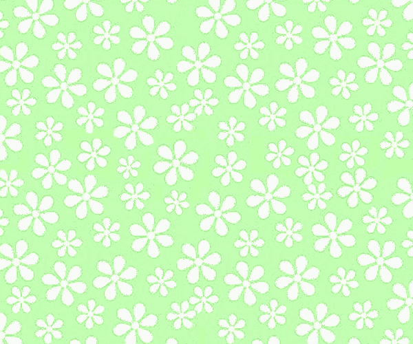Pastel Green Floral Woven