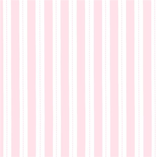 European Crib - Flannel26917-3 - Pastel Pink Stripe - Fitted::