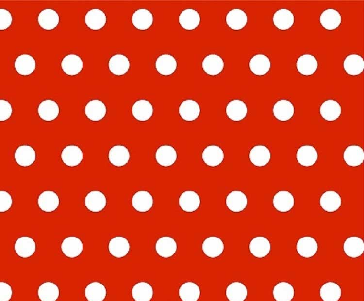 Portable / Mini Crib - Polka Dots Red - Fitted (24x38x3)