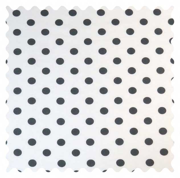 W151 Fabric Shop - Grey Polka Dots Fabric - Yard sku W151