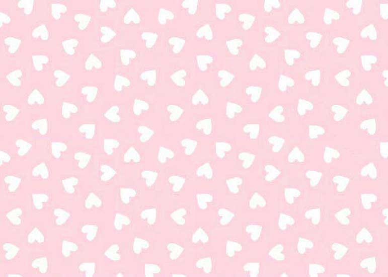 Portable Mini Crib Hearts Pastel Pink Woven Matching Dust