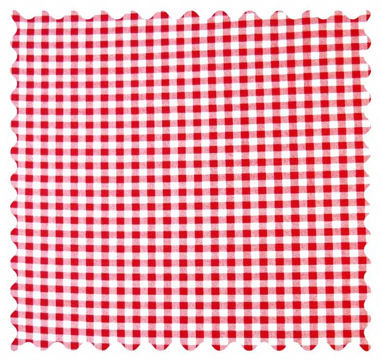 Fabric Shop - Red Gingham Check Fabric - Yard