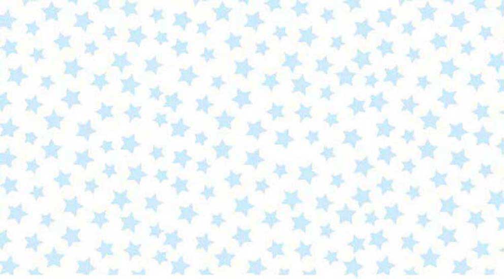 Oval Stokke Mini Pastel Blue Stars Woven Fitted Oval Baby