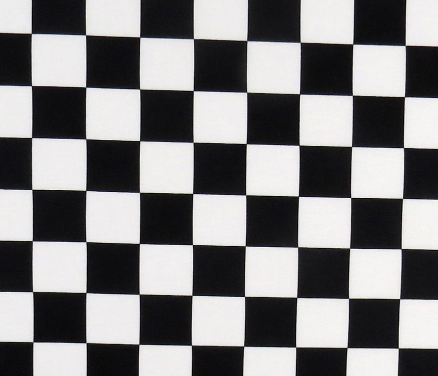 Stroller Bassinet - Black White Checkerboard - Fitted