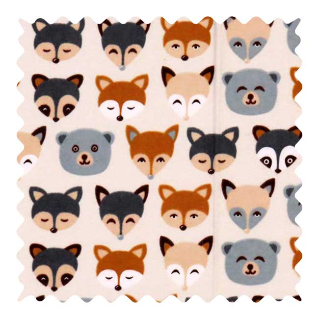 F557 Fabric Shop - Woodland Animals Fabric - Yard sku F557