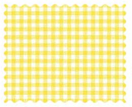 Fabric Shop - Primary Yellow Gingham Woven Fabric - Yard
