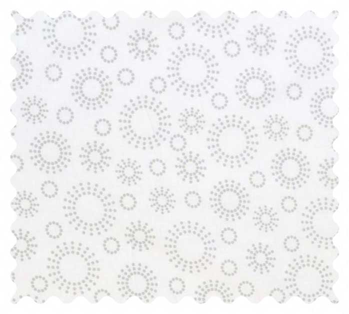 Fabric Shop - Grey Dot Circles Fabric - Yard