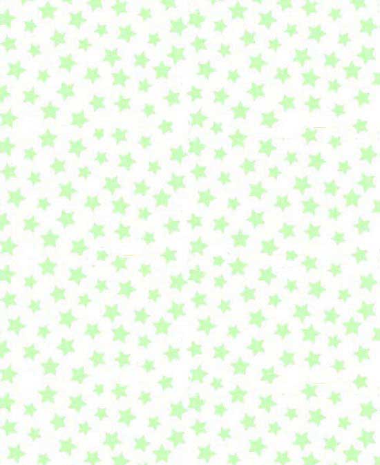 Pastel Green Stars Woven