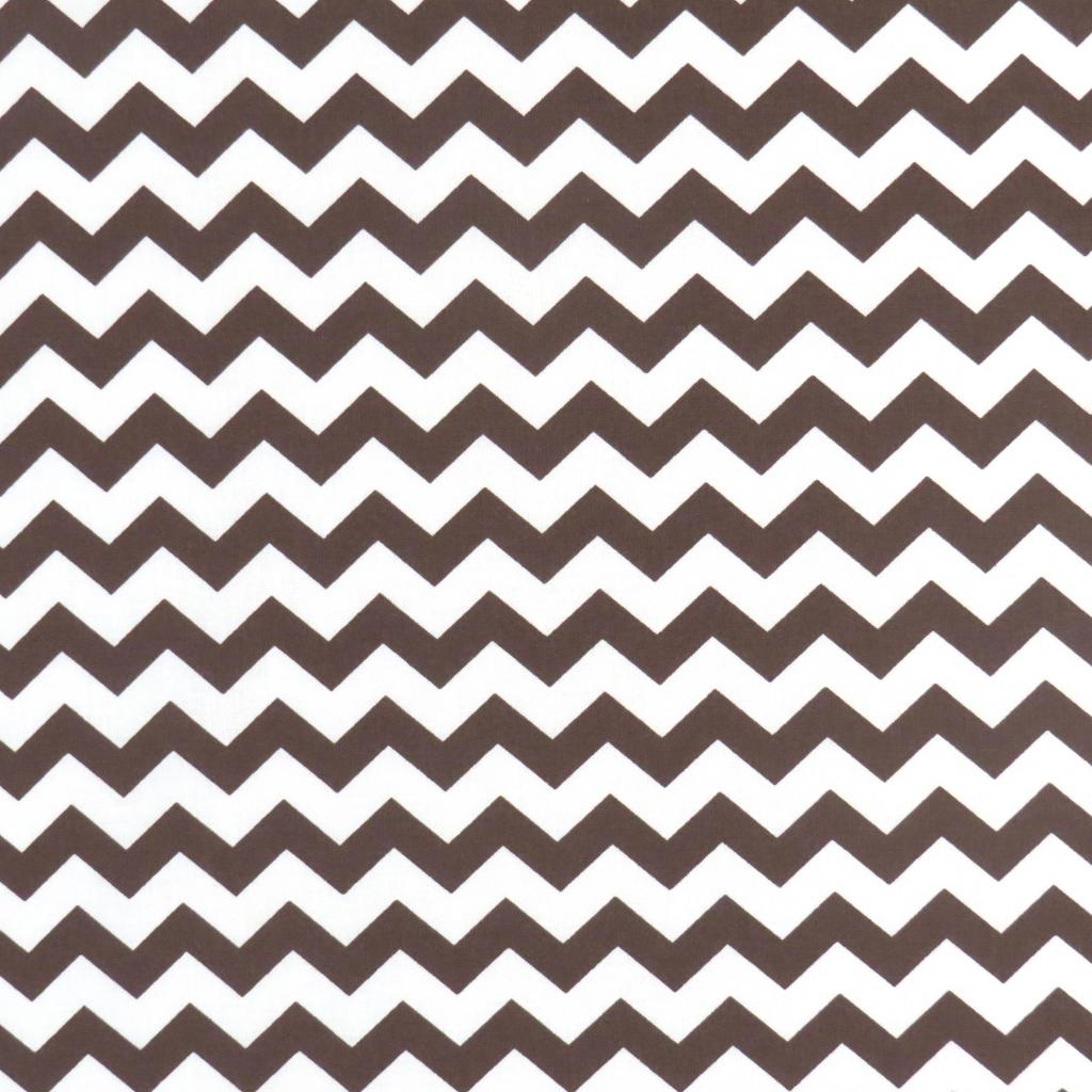 Pack N Play (Large) - Brown Chevron Zigzag - Fitted