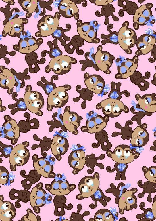 Monkeys Pink