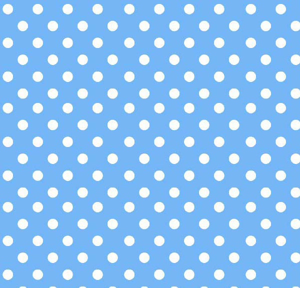 Moses Basket - Primary Polka Dots Blue Woven - Fitted