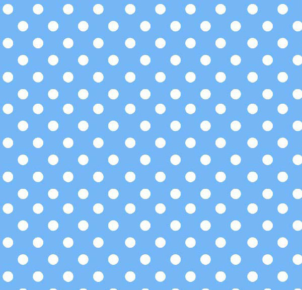 Primary Polka Dots Blue Woven
