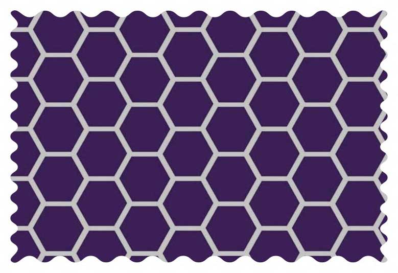 Fabric Shop - Purple Honeycomb Fabric - Yard