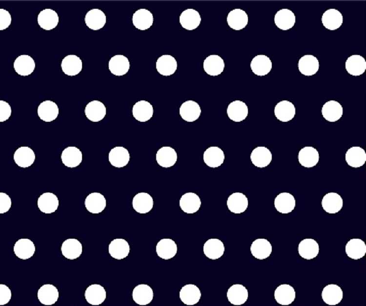 Square Play Yard (Fits Joovy) - Polka Dots Navy - Fitted