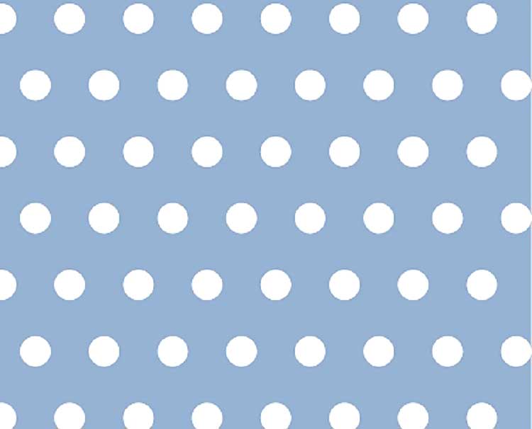 Portable / Mini Crib - Polka Dots Blue - Fitted (24x38x3)