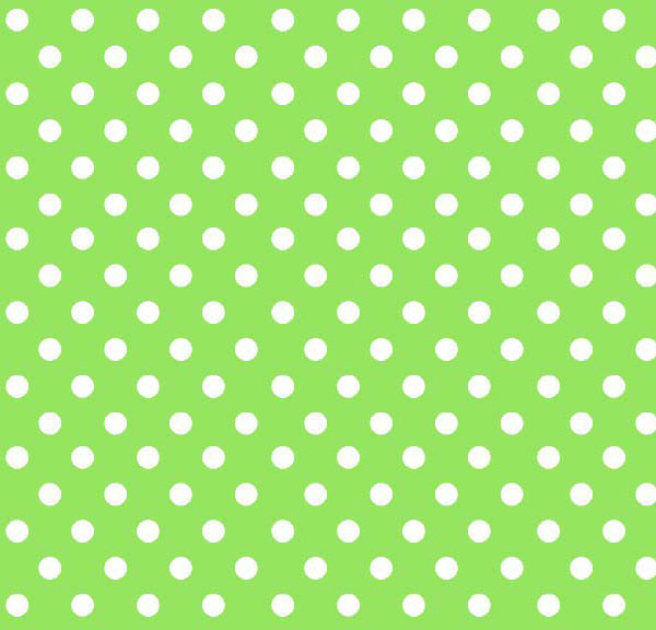 Primary Polka Dots Green Woven