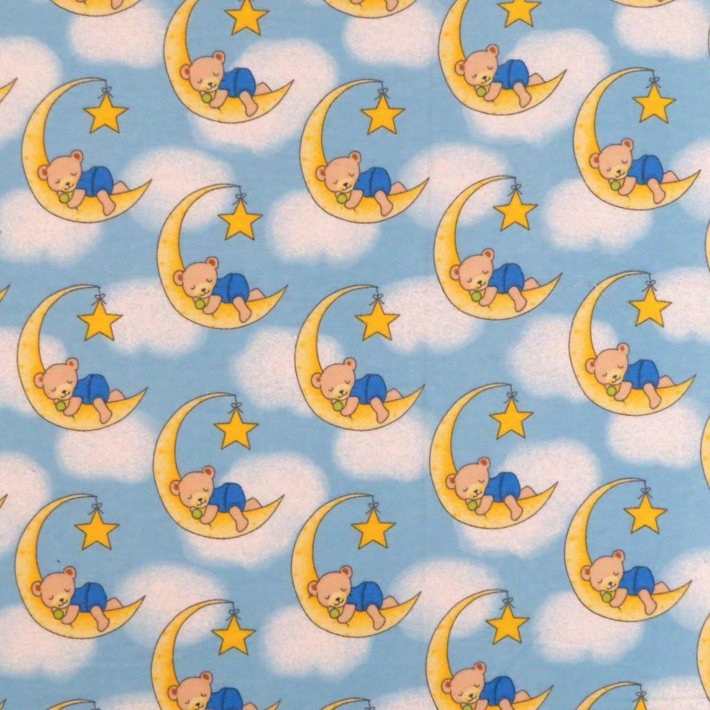 Crib / Toddler - Sleepy Bears Blue - Baby Pillow Case